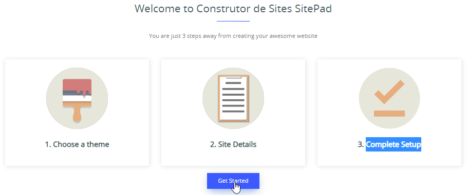 Iniciando Novo Site SitePad - Directadmin